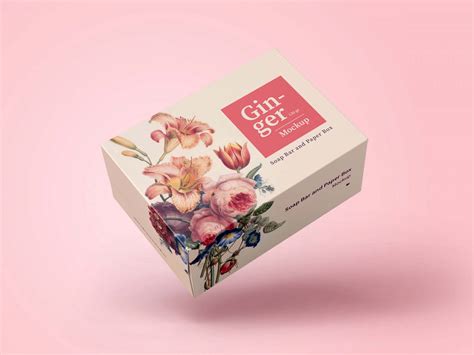 Free Soap Bar Box Mockup (PSD)