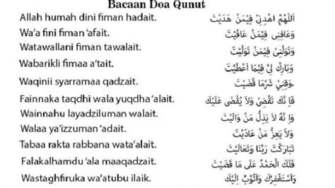 Doa Qunut Subuh Versi Panjang dan Pendek Beserta Artinya