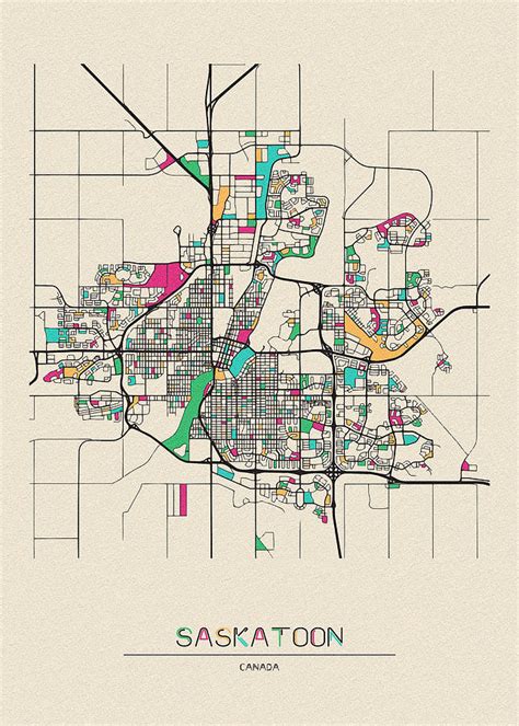 Printable Map Of Saskatoon - Printable Word Searches