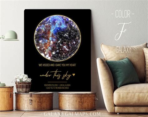 Custom Constellation Map Poster Night Sky Poster Printable - Etsy