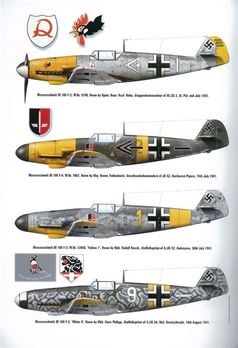 1935-1945 Messerschmitt Bf 109. Luftwaffe, HAF, ANP, RRAF - Fighter. Engine: Daimler-Benz DB ...