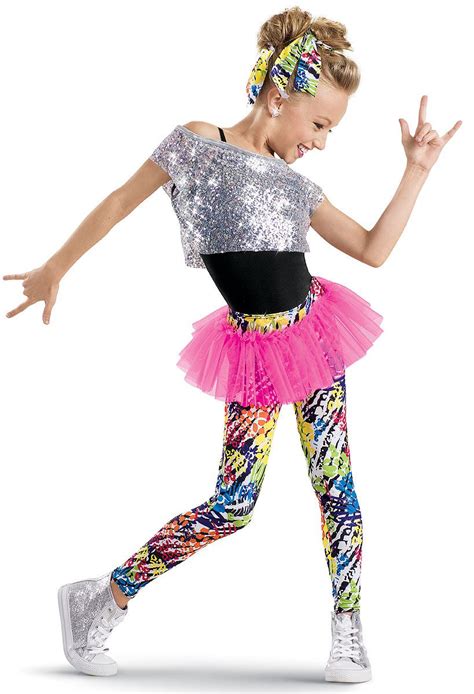 Sequin Tee with Print Leggings -Weissman Costumes | Cute dance costumes, Dance costumes hip hop ...