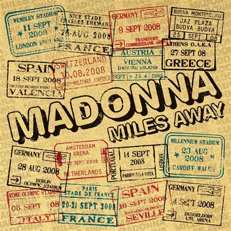 Miles Away - Madonna single lyrics Justin Timberlake, Danja, Timbaland | Mad-Eyes