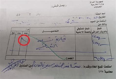 Receipt of stamped documents fees