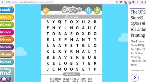 Elementary word search puzzle maker - communicationqlero