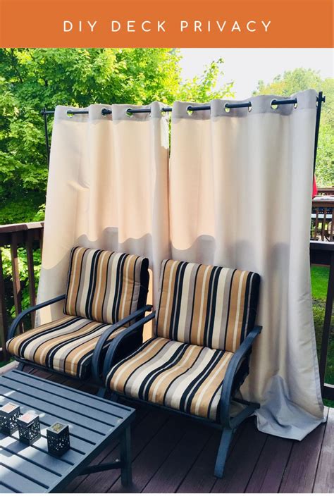 Quick Easy and Stylish Deck Privacy Curtain - Divorced Design Diva ...