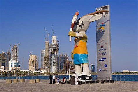 Ory the Oryx on the Doha Corniche, Ory was the mascot of the 15th Asian Games… Asian Games, High ...