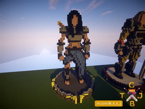 Woman Knight Statue Minecraft Project