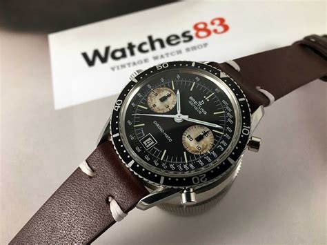 BREITLING CHRONO-MATIC Vintage swiss automatic chronograph watch Cal 12 ...