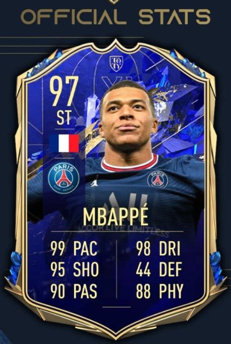 FIFA 22 Kylian Mbappe TOTY Kartı Sızdı! TOTY Mbappe Özellikleri Ne