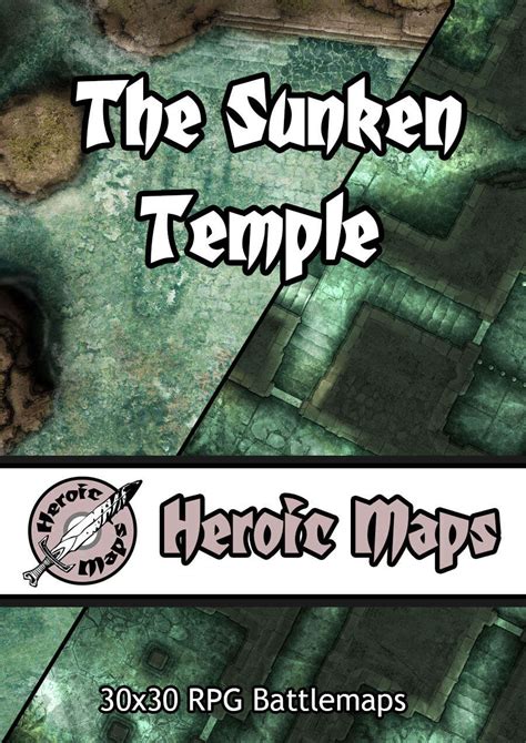 Heroic Maps - The Sunken Temple - Heroic Maps | Caverns & Tunnels | Dungeons | Ruins | Temples ...