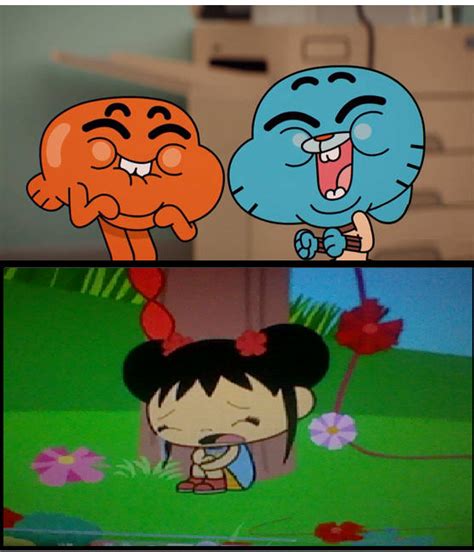 Gumball And Darwin Laughing At ni Hao Kai Lan by wreny2001 on DeviantArt