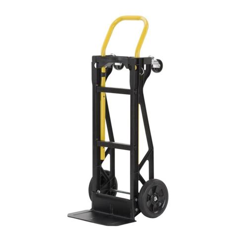 HARPER 400-lb 4-Wheel Black Glass Filled Nylon Convertible Hand Truck ...