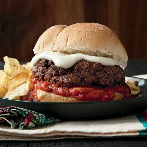 Lasagna Burgers - Rachael Ray Every Day | Recipes, Food, Gourmet burgers