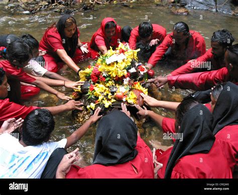 Hindu ritual in the north of the carribean island Trinidad, Trinidad ...