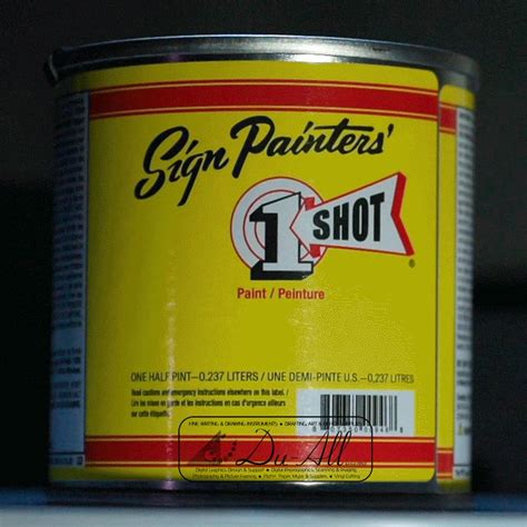 Sign Painters One Shot Paint 8oz Purple - Du-All Art & Drafting Supply