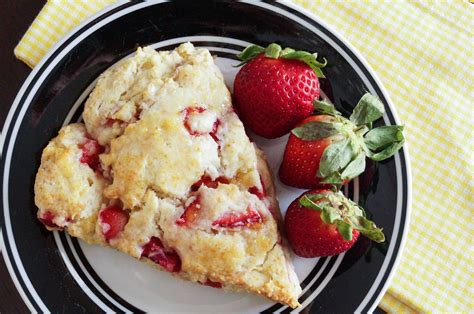 Strawberry Scones with Lemon Glaze - Tara's Multicultural Table