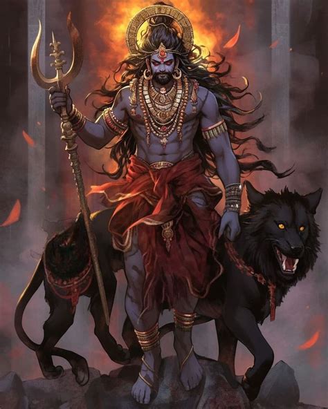 Kaal Bhairav 🙏🏻♥️🚩 | God illustrations, Shiva art, Hindu art