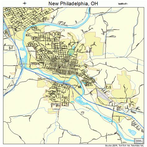 New Philadelphia Ohio Street Map 3955216