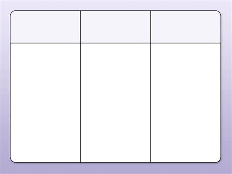 Free printable 3 column chart - KaeranZantay