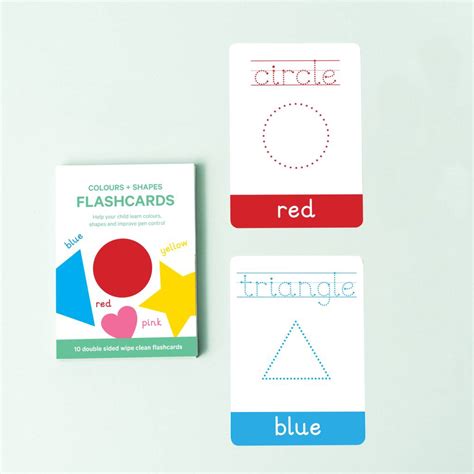 Colour And Shapes Flashcards By My Little Learner