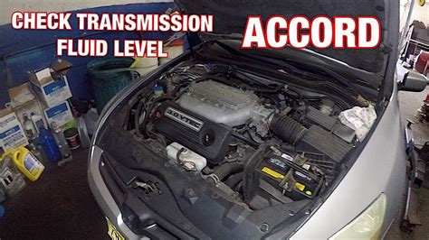 How to check Transmission fluid on Honda accord 2003 to 2007 - YouTube