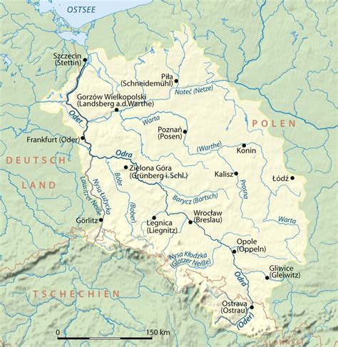 The Oder River Basin | Geography map, History travel, Poland travel