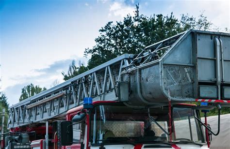 Fire ladder . stock photo. Image of engine, firefighter - 100350230