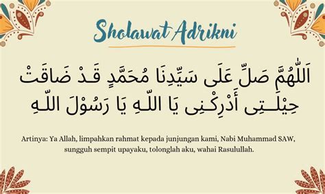 Bunyi Sholawat Adrikni Asli, Beserta dengan Sejarah, Khasiat, Keutamaan ...