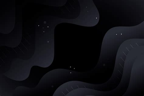 Free Vector | Gradient black background with wavy lines