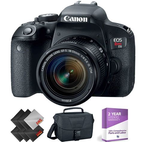 Canon EOS Rebel T7i DSLR Camera with 18-55mm Lens + Essential ...