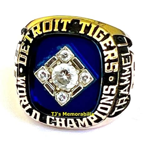 1984 DETROIT TIGERS WORLD SERIES CHAMPIONSHIP RING - Buy and Sell ...