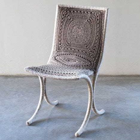 Nodi Contemporanei by Loredana Bonora | Crochet furniture, Chair, Crochet home decor