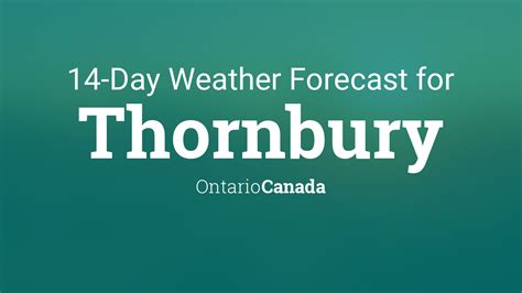 Thornbury, Ontario, Canada 14 day weather forecast