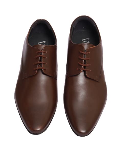 TAN & BROWN LEATHER FORMAL SHOE (TB-SCL002 BROWN). - Tan and Brown