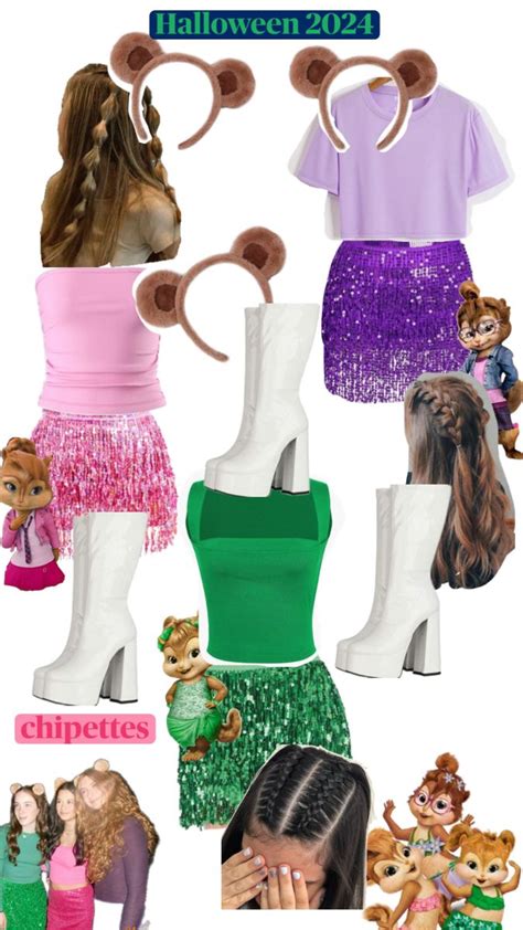 chipettes trio outfits halloween in 2024 | Trio halloween costumes, Pretty halloween costumes ...