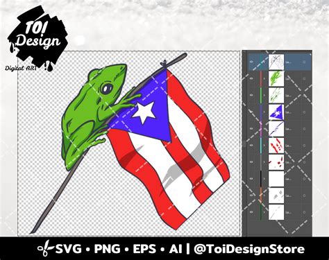 Puerto Rico SVG Puerto Rico Flag SVG Puerto Rican SVG Frog Hibiscuc Cut File for Cricut Clipart ...