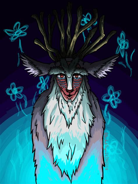 The Forest Spirit (Princess Mononoke Fanart) by Stardust-Legend on DeviantArt