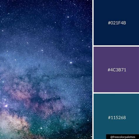 Galaxy | Space | Stars | Warm |Color Palette Inspiration. | Digital Art ...