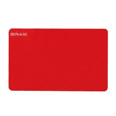 Premium PVC coloured red blank card - RD76-A-SC - Plastic cards ...