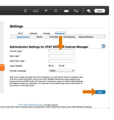 AT&T Wireless Internet (MF279) - Forgot AT&T Wireless Internet Manager Login - AT&T