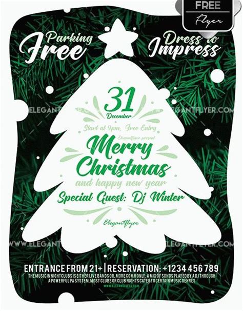 Free Merry Christmas Flyer Template - PSDFlyer