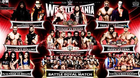 Wwe Wrestlemania 31 Matches