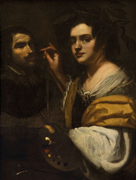 Artemisia Gentileschi, Self-portrait, 1637, Gallerie Nazionali d'Arte Antica di Roma Caravaggio ...