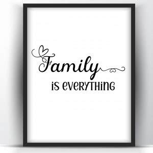 Family is Everything Floral Printable and Poster - Shark Printables