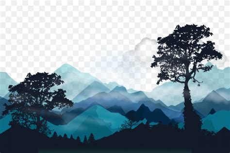 Euclidean Vector Forest Landscape Tree Light, PNG, 1200x800px, Forest, Biome, Branch, Fog ...