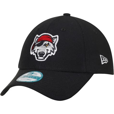 New Era Erie SeaWolves Black Replica 9FORTY Adjustable Hat