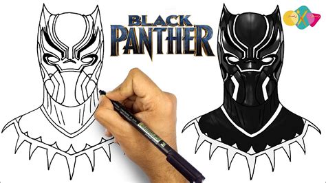 Easy Black Panther Drawing - englshfla