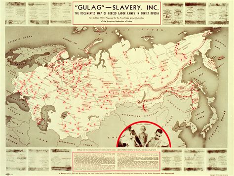 Map of Stalin’s GULAG - Forced Labor Camps in Soviet Russia, 1951 ...