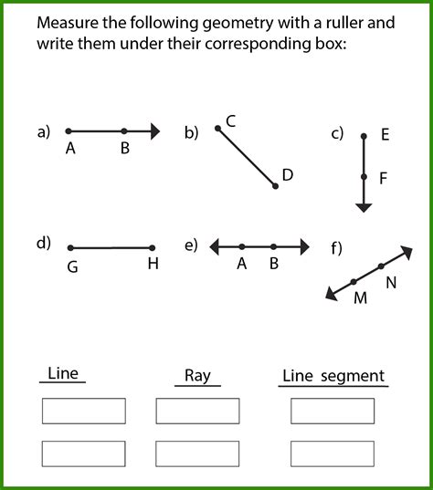 Free Lines Rays and Line Segments Worksheet | 10+ Pages